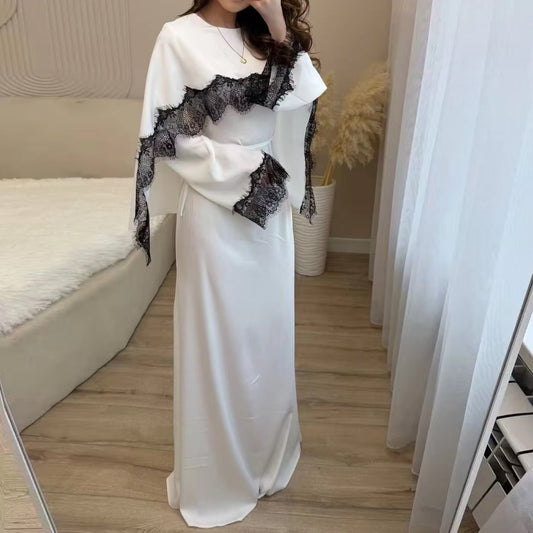 Sarah - Lace Cape Dress (ID157)