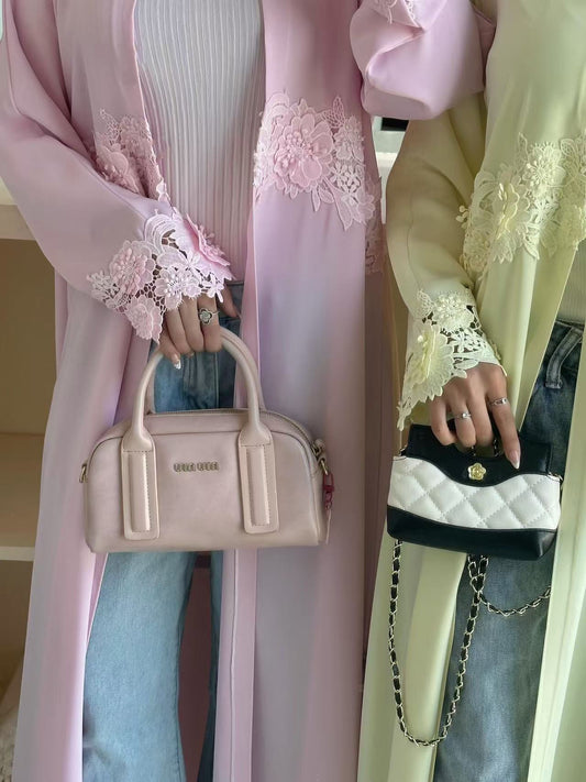 The Élise Lace Abaya Set