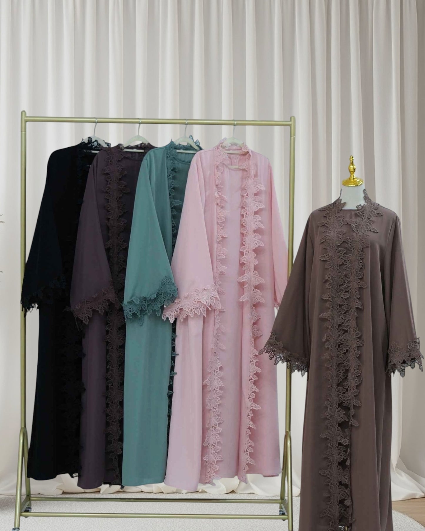 The Fleur Lace Abaya (EG140)
