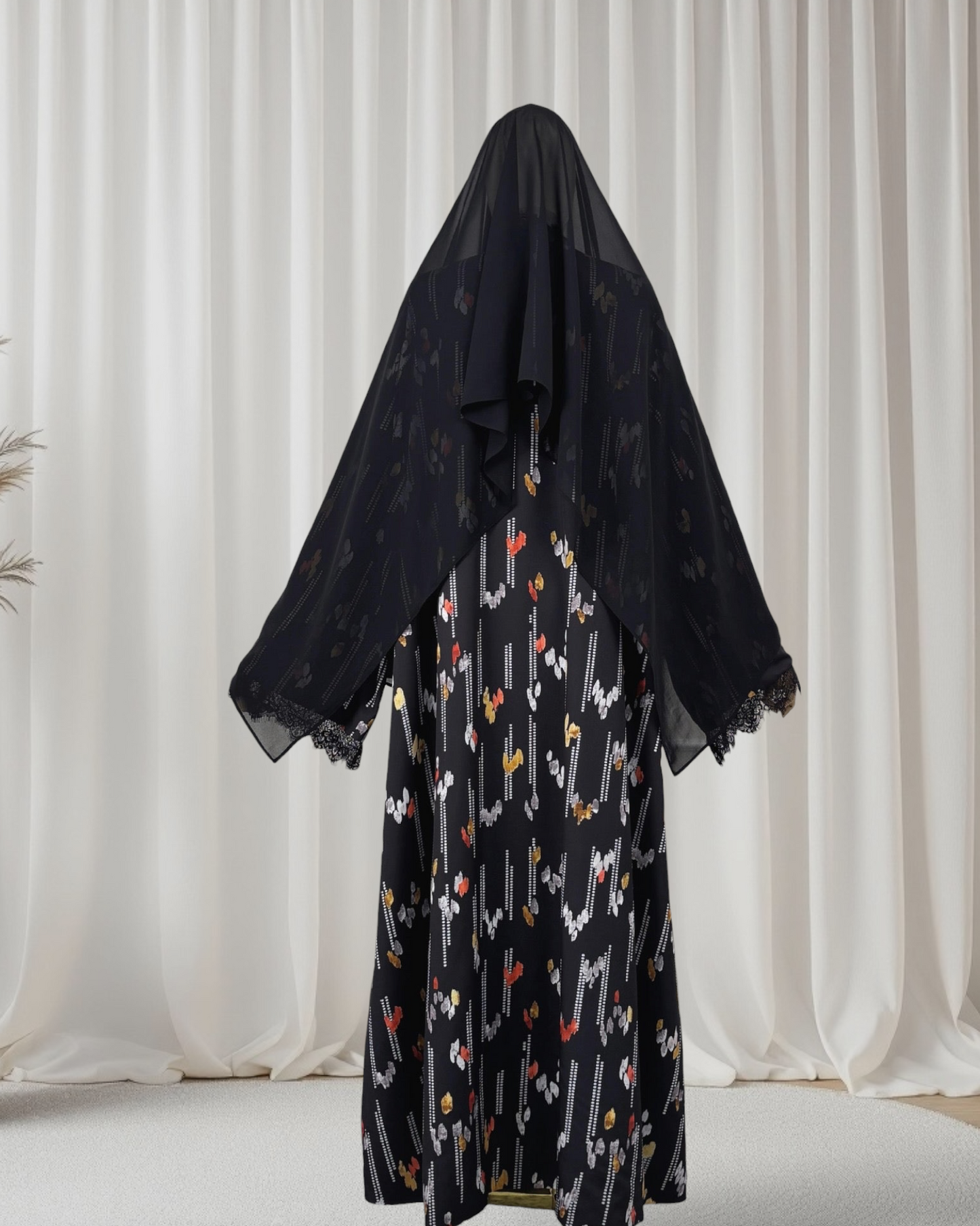 Inaya - Printed Abaya Set (IA179)