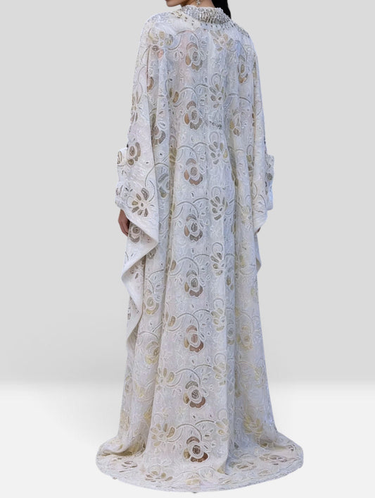 Sequin Luxe Kaftan Abaya Dress