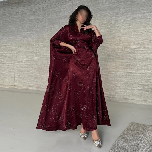 Eid Arabic Dubai Luxury Abaya (EG135) - Elara Global