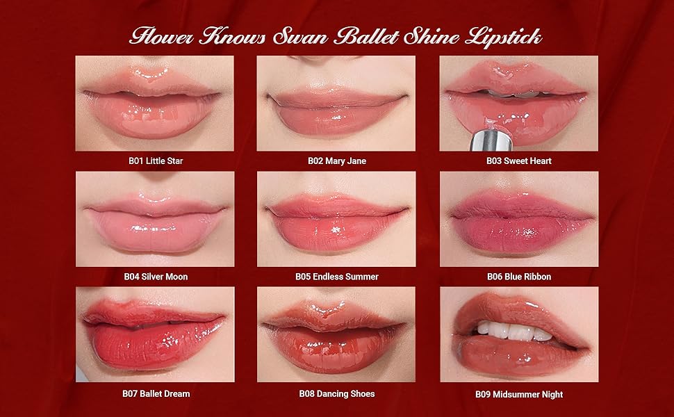 Flower Knows Swan Ballet Shine Solid Lip Gloss Stick - Elara Global