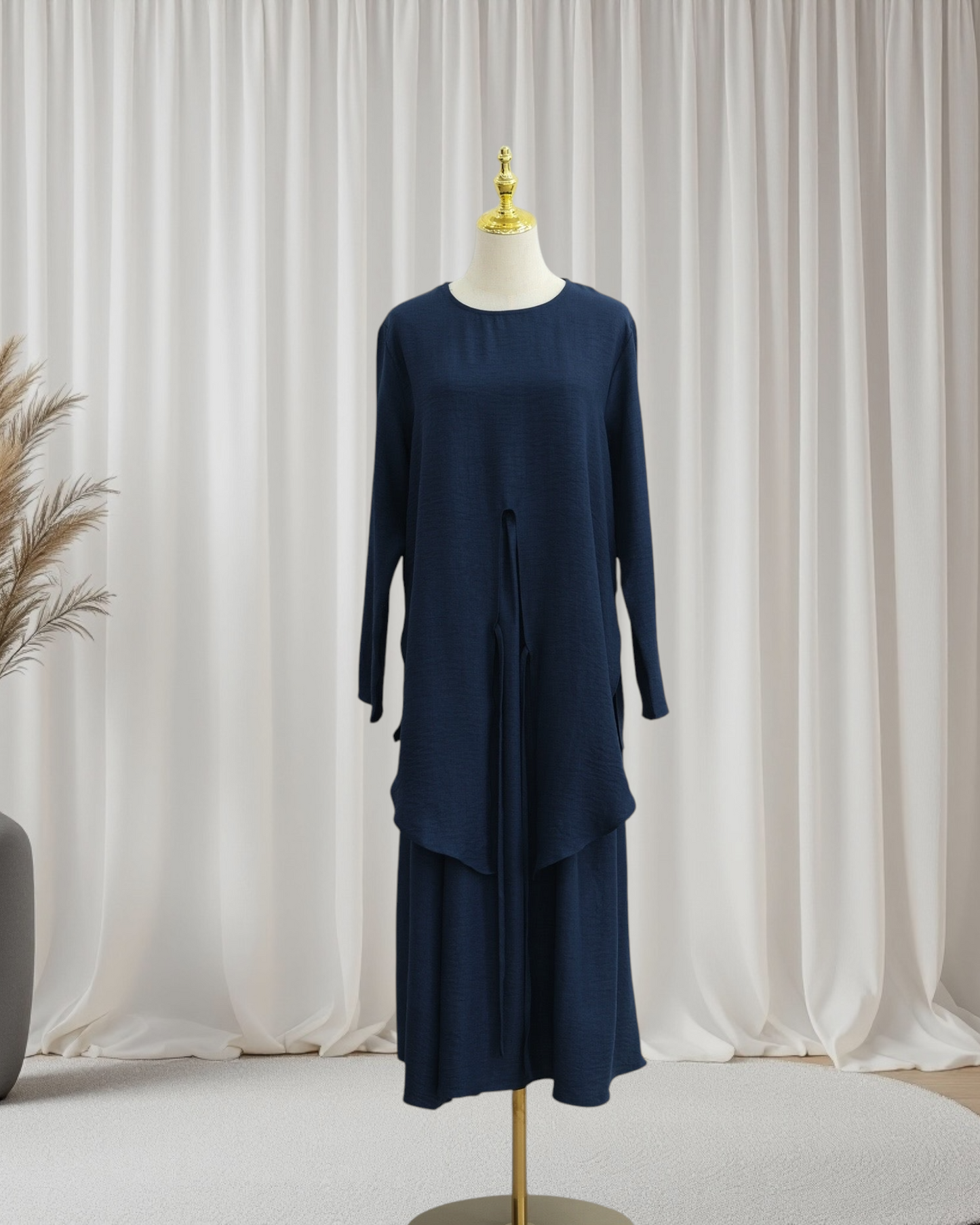 Luxe Draped Knit Co-Ord Set (IA186)