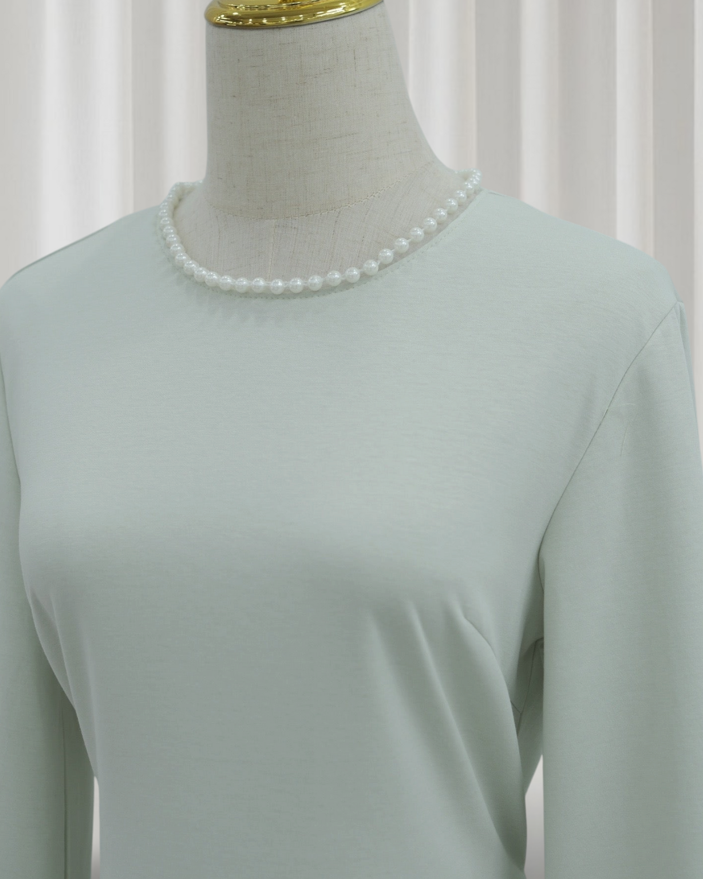 The Atelier Pearl Cape Dress -Sage Green (DG158)
