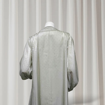 Ethereal rhinestoned Arabic Hand-Embroidered 2-piece Set