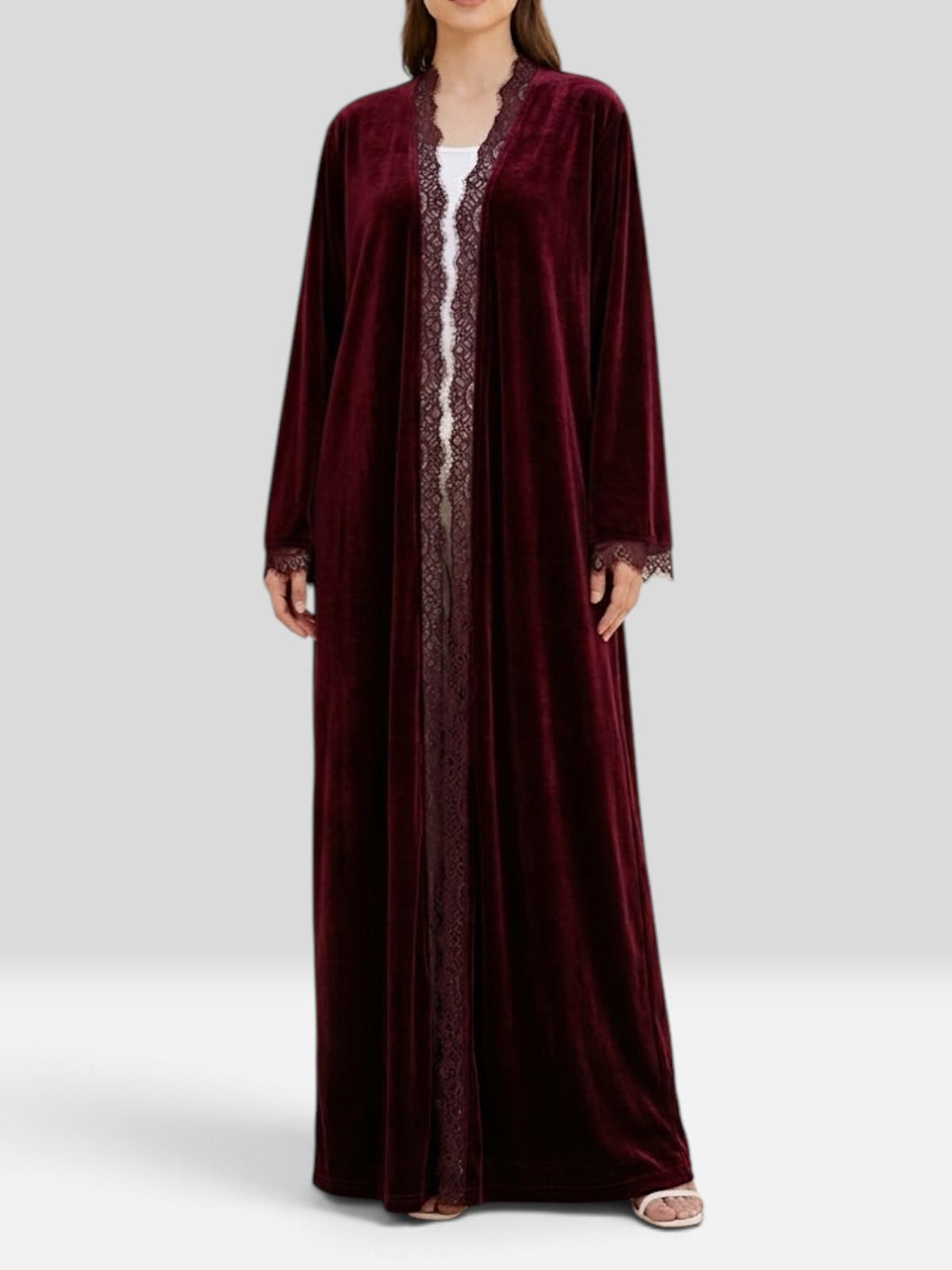 Velvet Lace Abaya