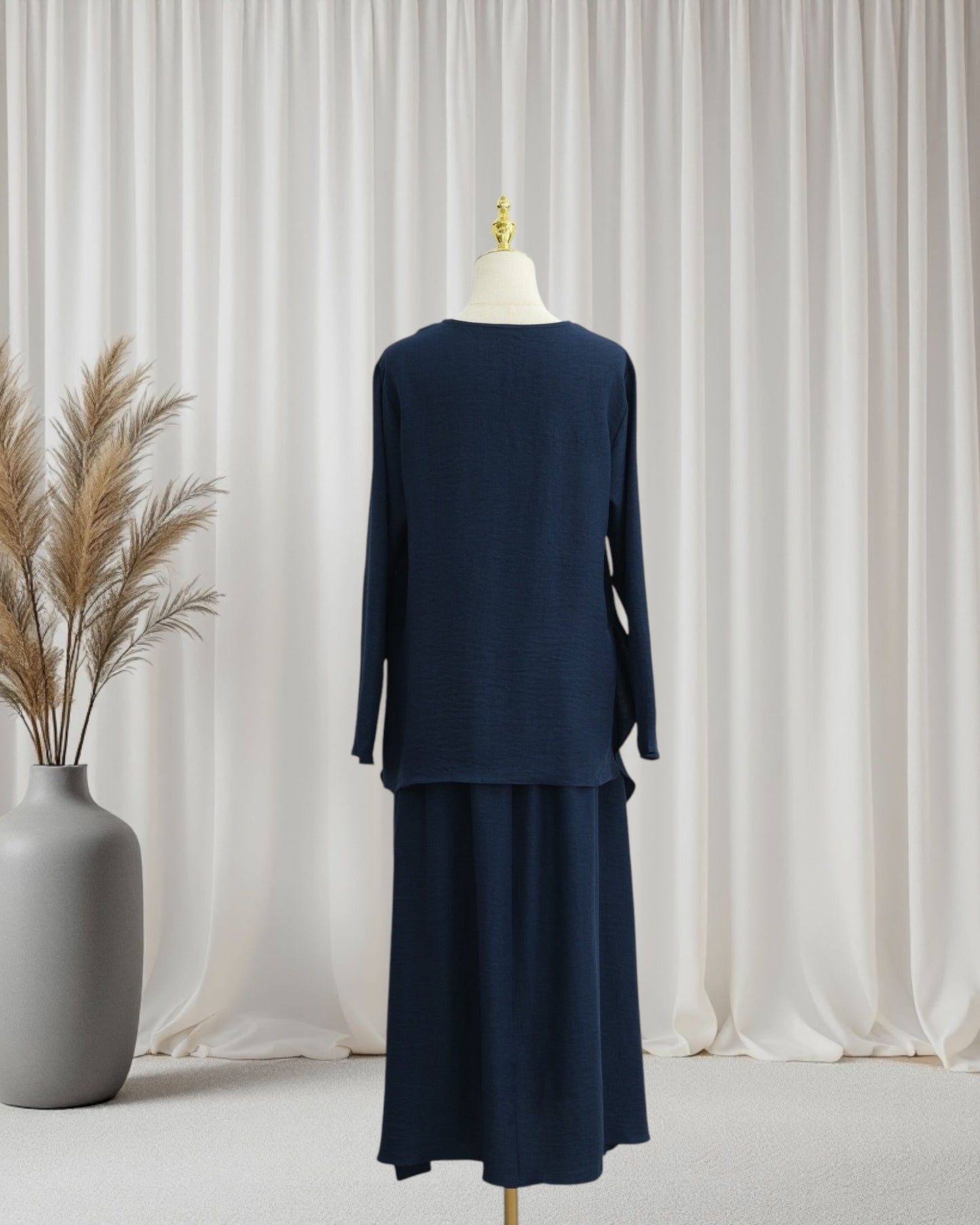 Luxe Draped Knit Co-Ord Set (IA186)
