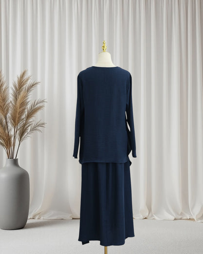 Luxe Draped Knit Co-Ord Set (IA186)