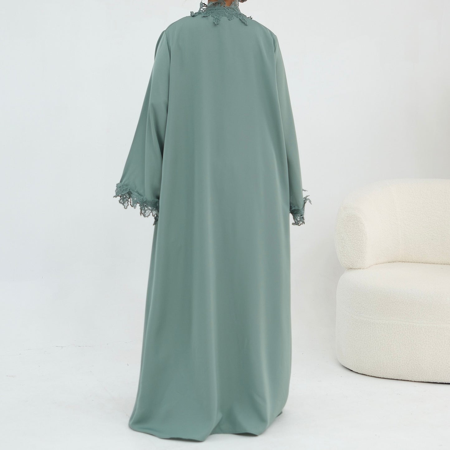 The Fleur Lace Abaya (EG140)