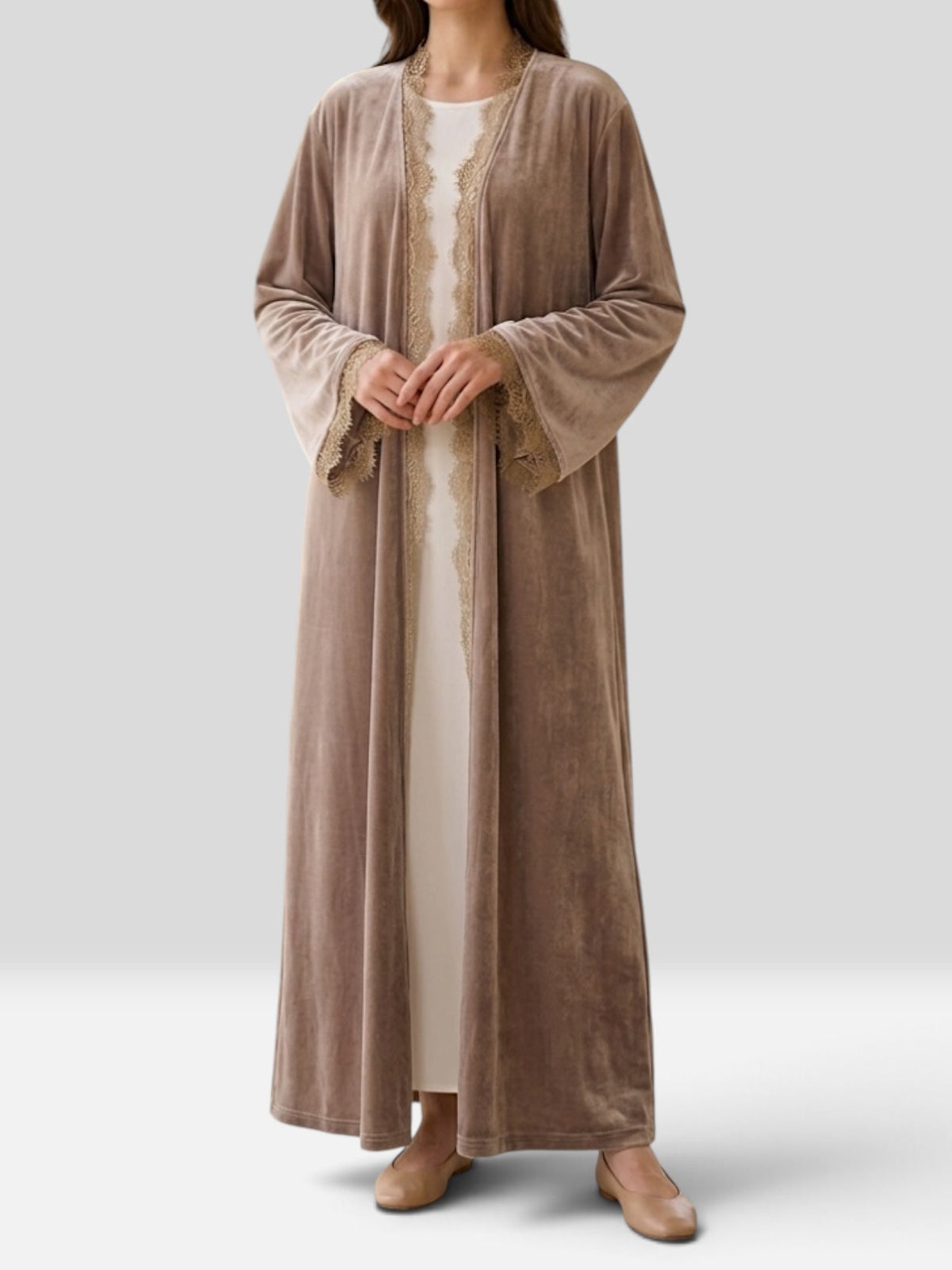 Velvet Lace Abaya