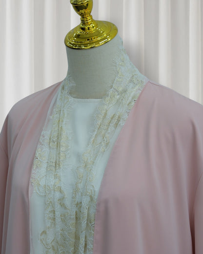 The Azure Élégance Abaya Set (IA184)