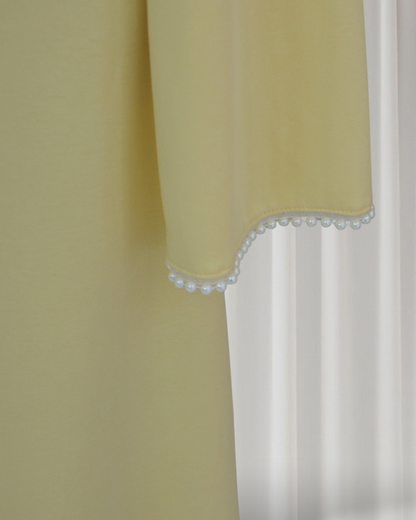 The Atelier Pearl Cape Dress - Yellow (DY158)