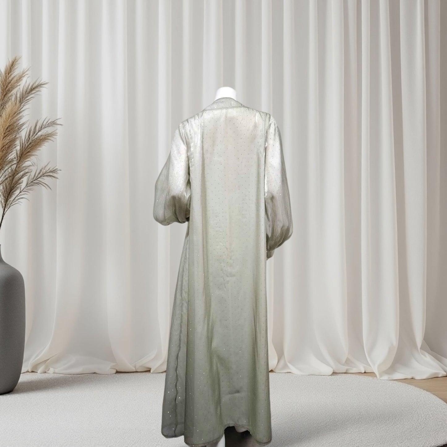 Ethereal rhinestoned Arabic Hand-Embroidered 2-piece Set