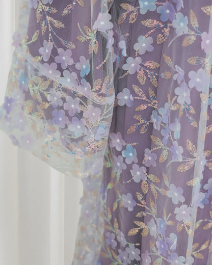 The Élan Floral Sequin Abaya Couture (IA189)