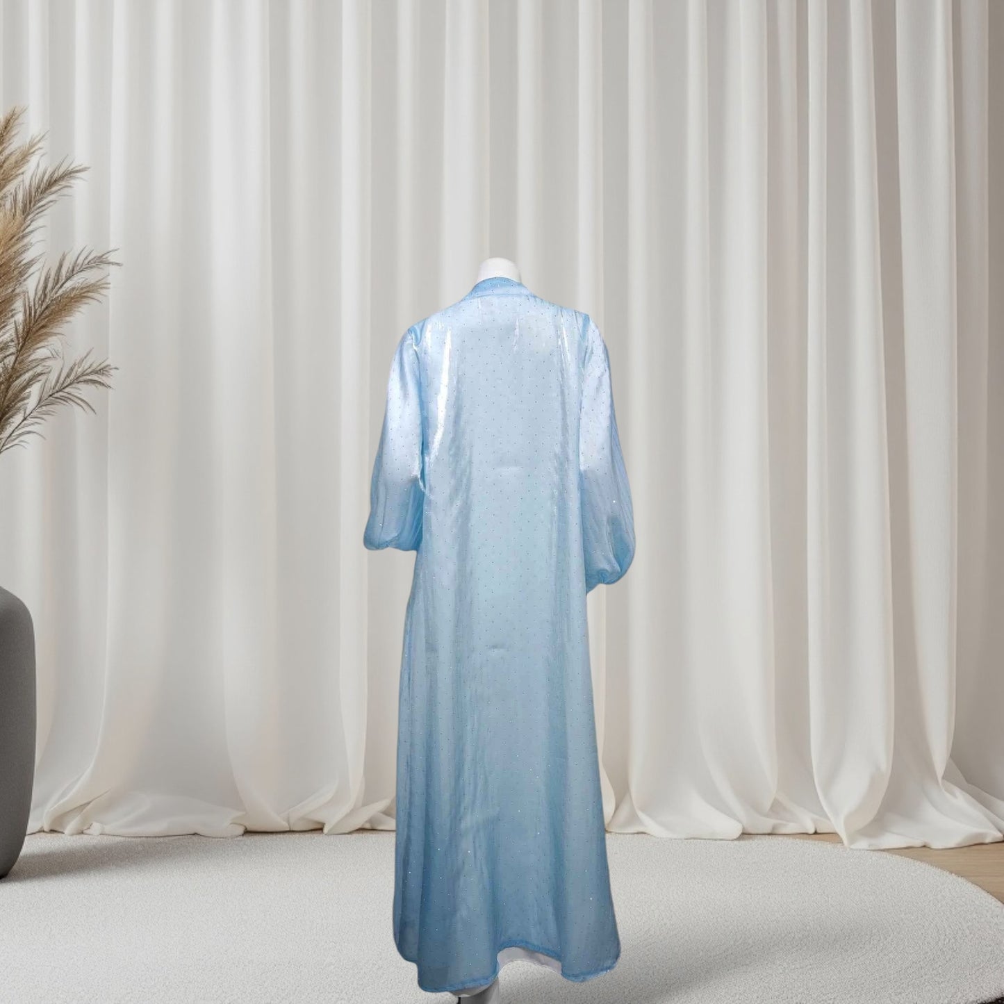 Ethereal rhinestoned Arabic Hand-Embroidered 2-piece Set