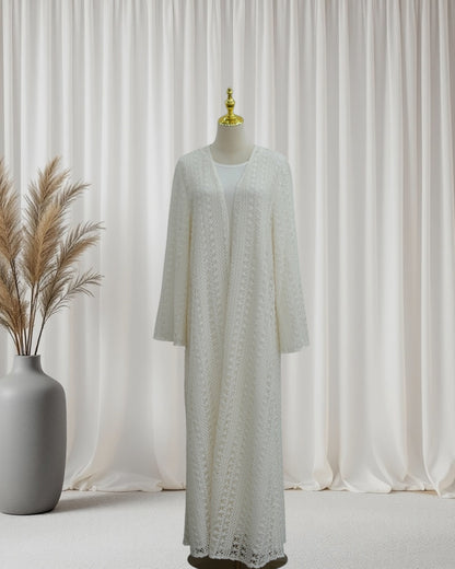 The Noire Mesh Abaya Set (IA187)