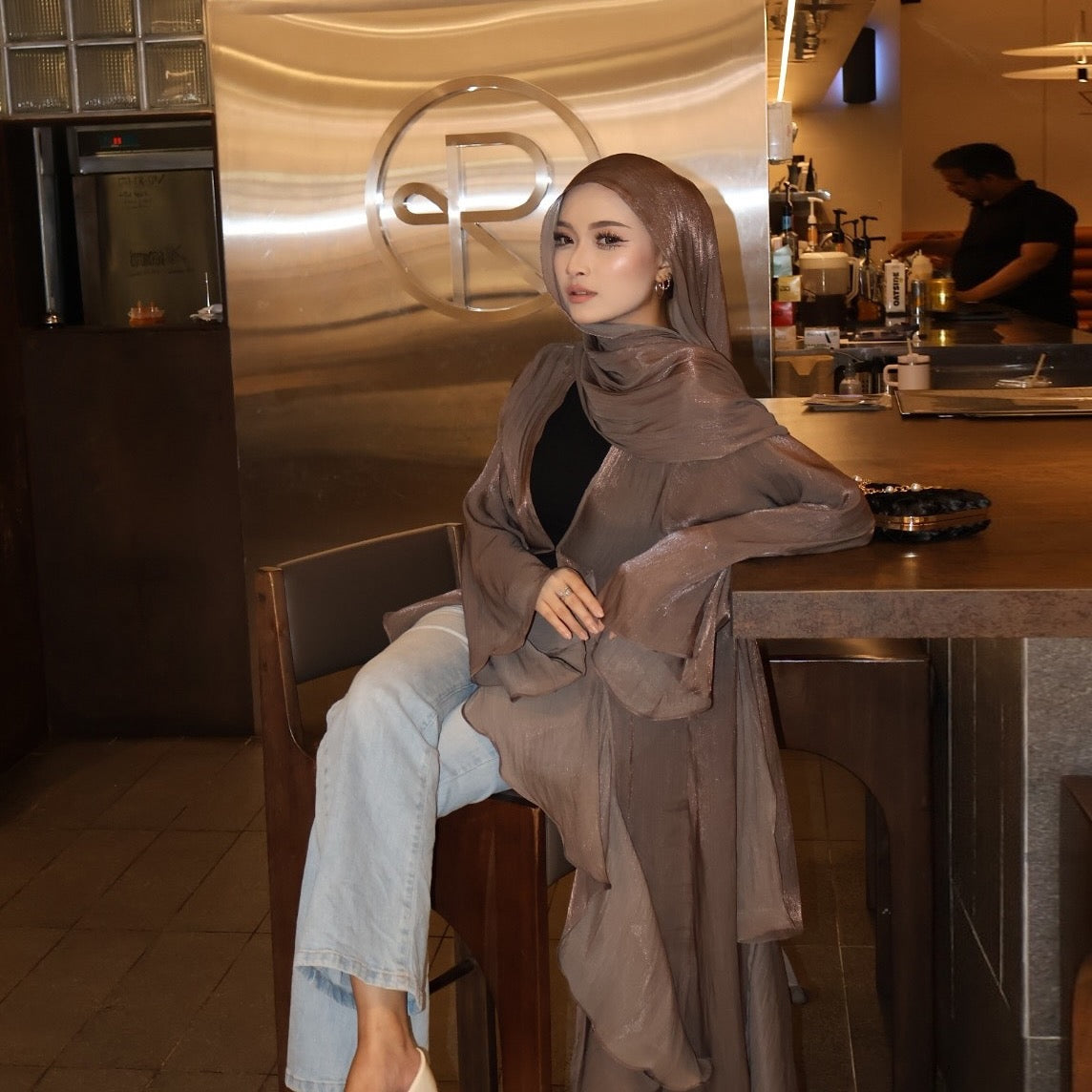Luna Éclat Abaya Set