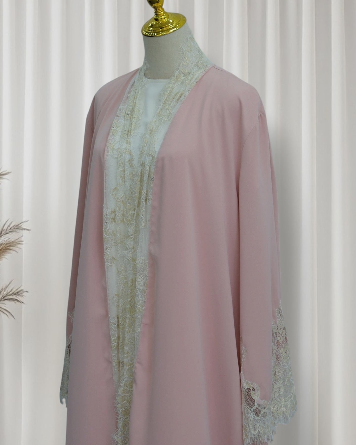 The Azure Élégance Abaya Set (IA184)