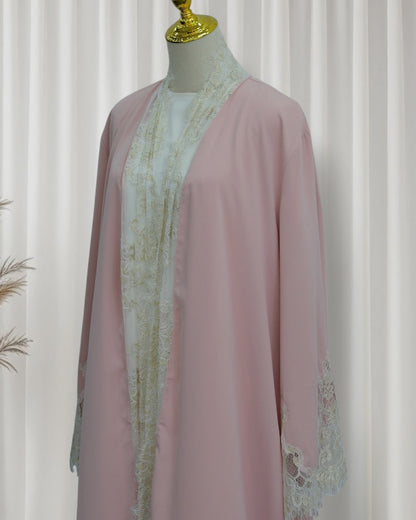 The Azure Élégance Abaya Set (IA184)