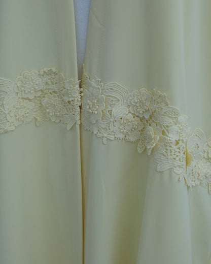 The Élise Lace-Trimmed Abaya Set (IA185)
