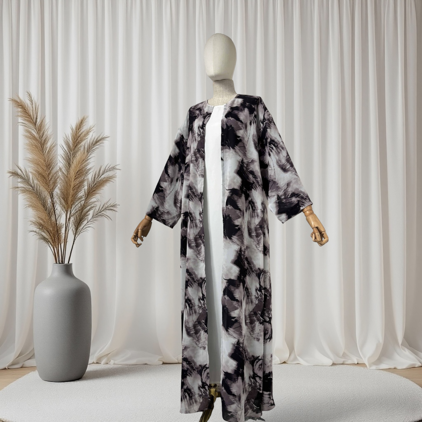 Noorah Printed Abaya Set (IA147)