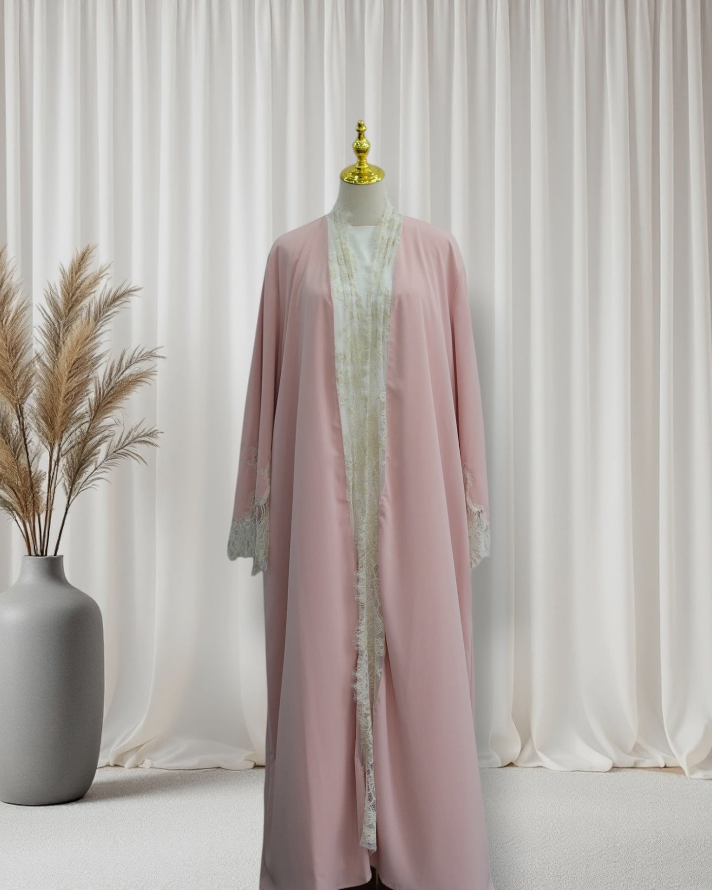 The Azure Élégance Abaya Set (IA184)