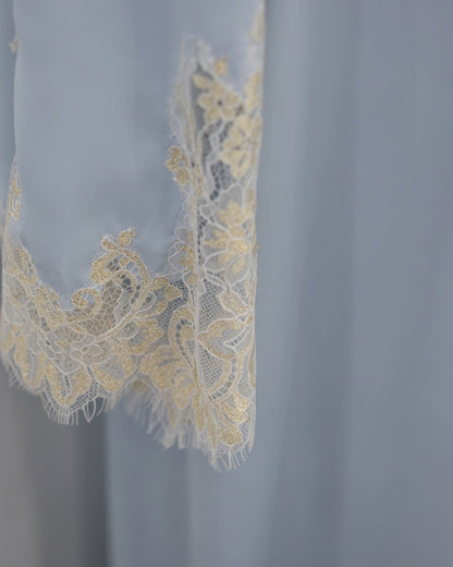 The Azure Élégance Abaya Set (IA184)