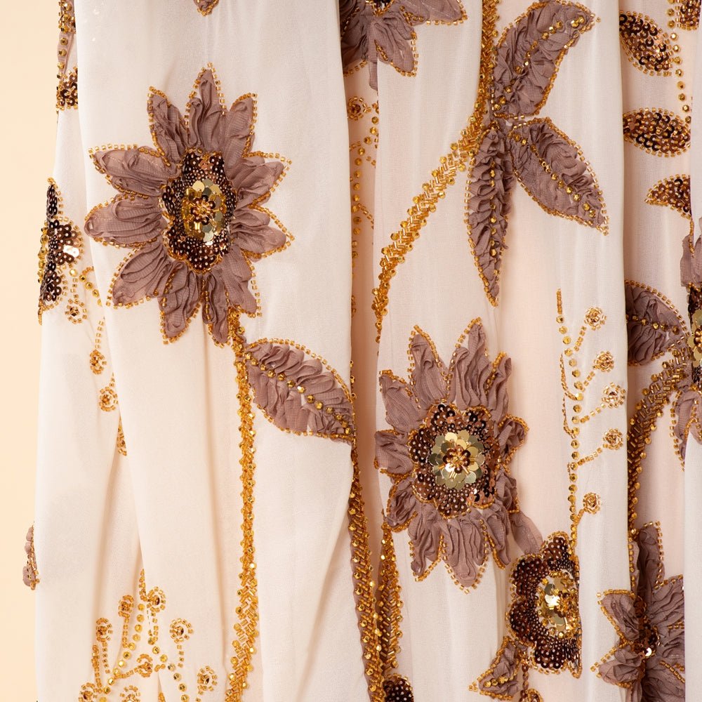 Hand-beaded Luxe Kaftan Abaya Dress