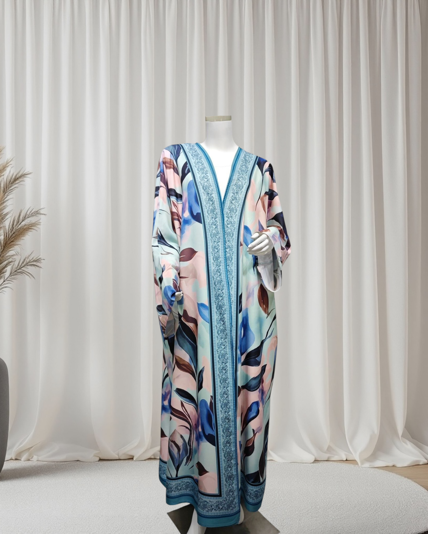 The Feather Veil Abaya Set (IA176)
