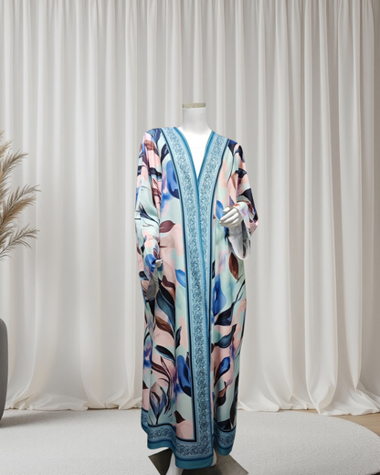 The Feather Veil Abaya Set (IA176)