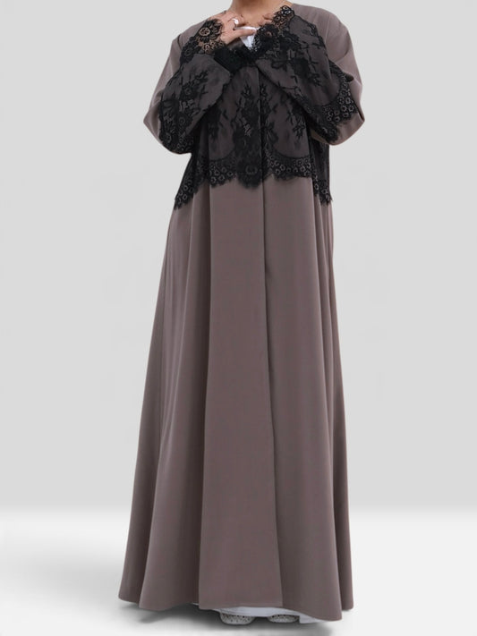 NOOR Winter Abaya Set
