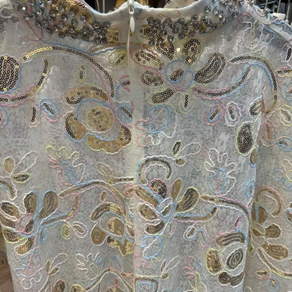 Sequin Luxe Kaftan Abaya Dress