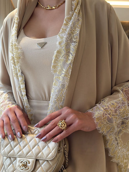 The Azure Élégance Abaya Set (IA184)