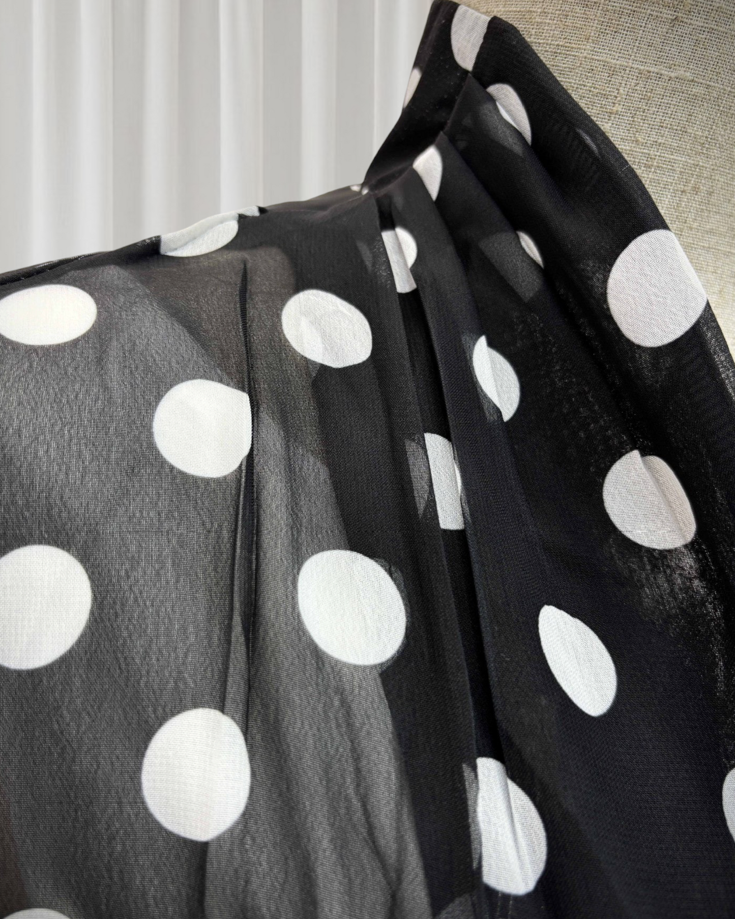 Zayna - Polka Dot Abaya Set (IA178)