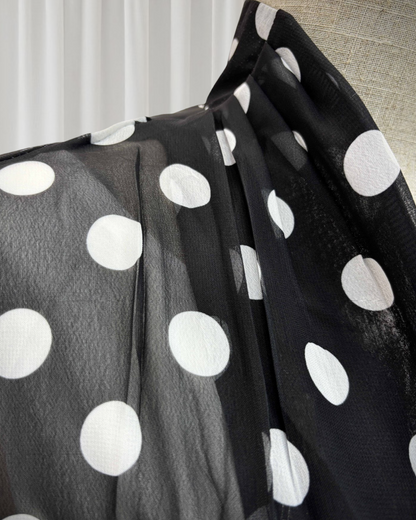 Zayna - Polka Dot Abaya Set (IA178)