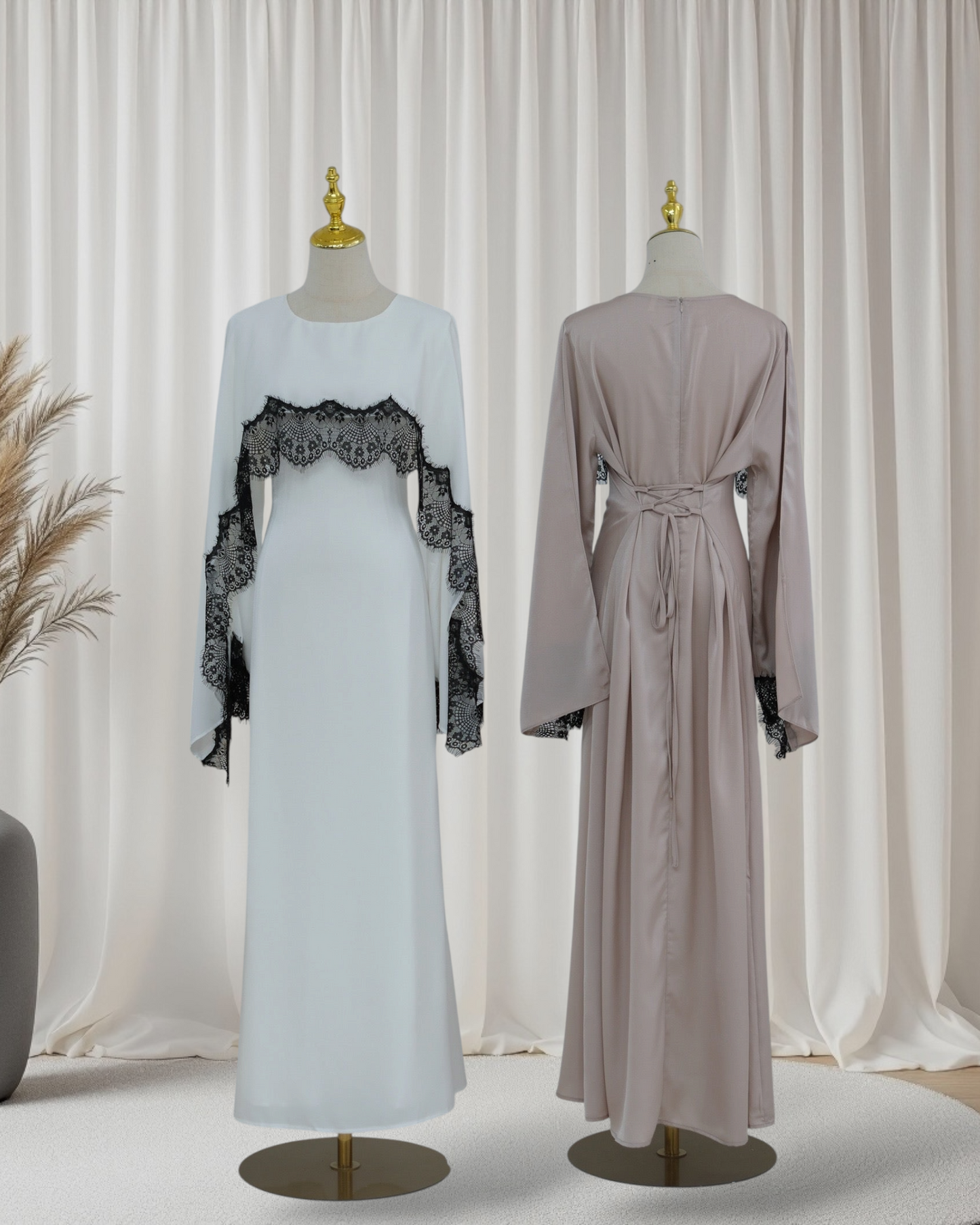 Sarah - Lace Cape Dress (ID157)