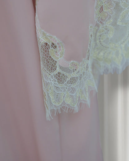 The Azure Élégance Abaya Set (IA184)