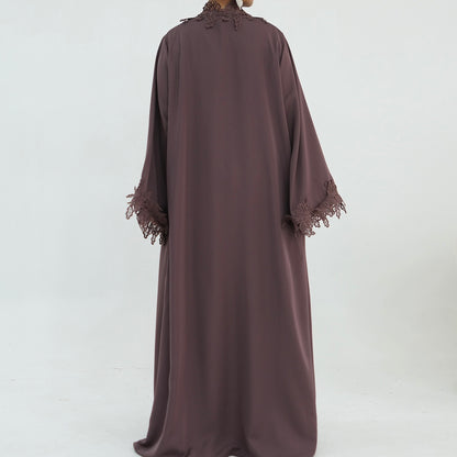 The Fleur Lace Abaya (EG140)
