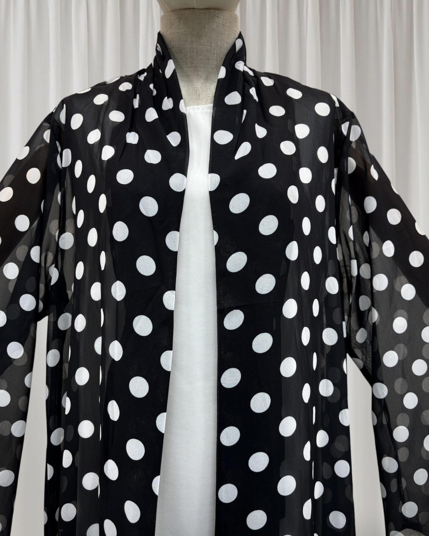 Zayna - Polka Dot Abaya Set (IA178)