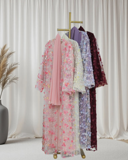 The Élan Floral Sequin Abaya Couture (IA189)