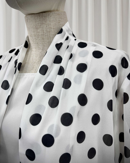 Zayna - Polka Dot Abaya Set (IA178)