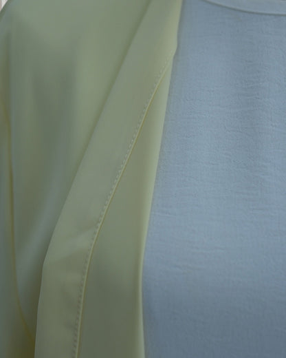 The Élise Lace-Trimmed Abaya Set (IA185)
