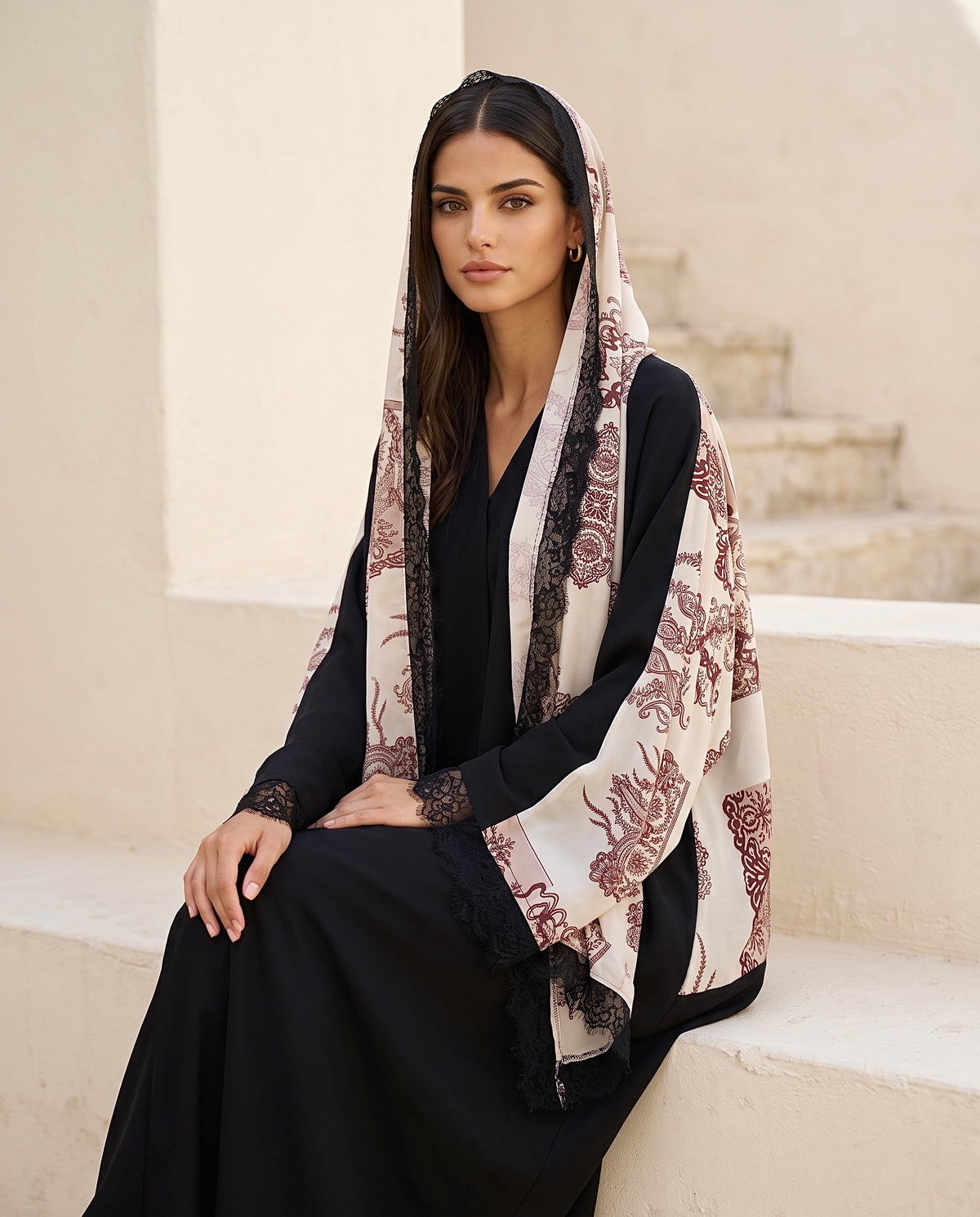 Nooré Heritage Printed Abaya
