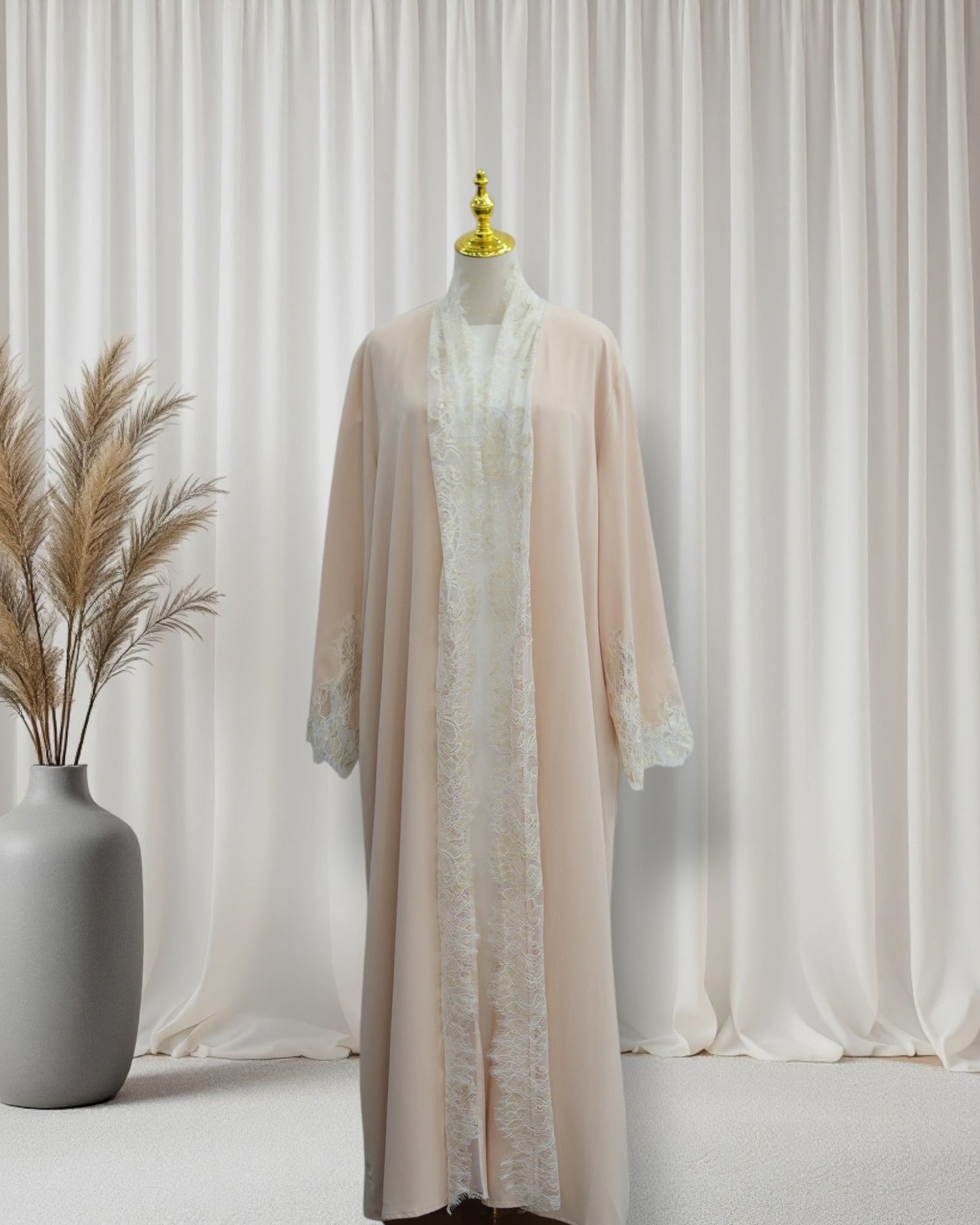 The Azure Élégance Abaya Set (IA184)