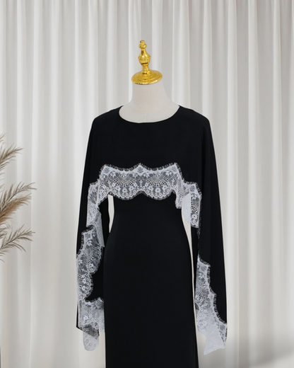 Sarah - Lace Cape Dress (ID157)
