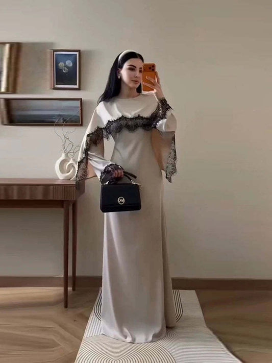 Sarah - Lace Cape Dress (ID157)