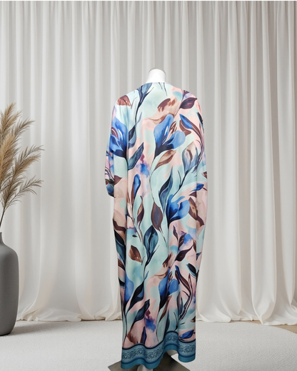 The Feather Veil Abaya Set (IA176)