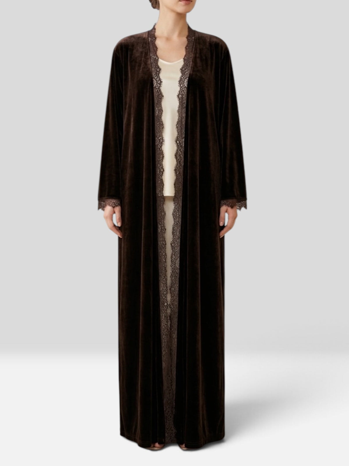Velvet Lace Abaya