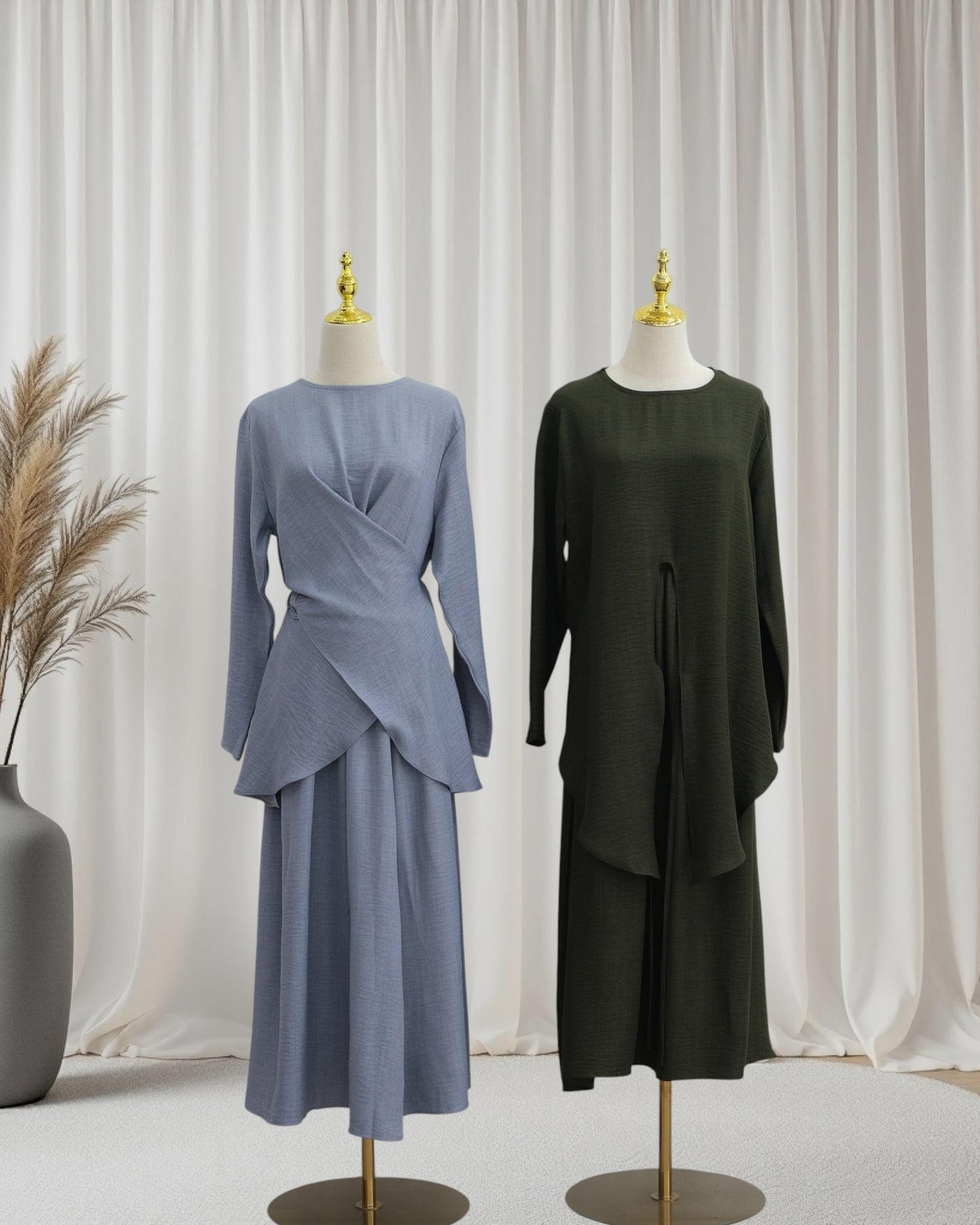 Luxe Draped Knit Co-Ord Set (IA186)